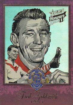 2014 Select AFL Honours Series 1 - Brownlow Sketches #BSK15 Fred Goldsmith Front
